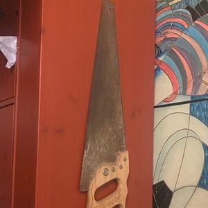 Vintage Wooden Handle Hand Saw
